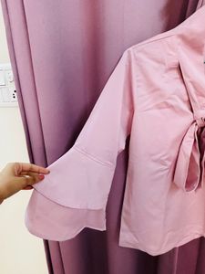 Satin Tie-Neck Blouse
