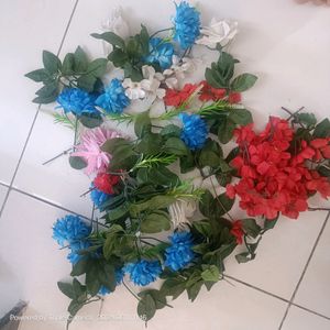 Artificial Flowers And Leaves