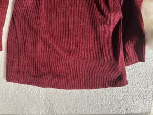 Burgundy Knit Bodycon Dress