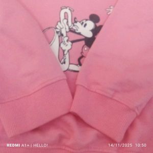 pink girls sweatshirt for winter