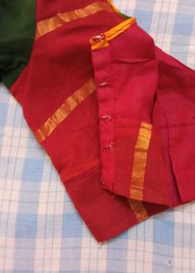 Ethnic Red &amp; Green Sungdi Cotton