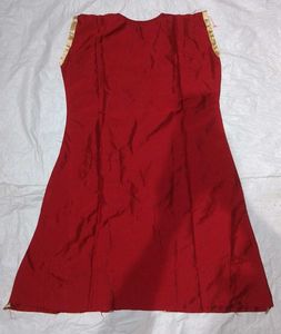 Red Sleeveless Kurti