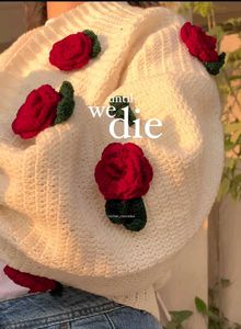 Crochet Rose Cardigan