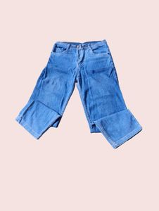 Blue Wide Leg Jeans
