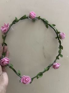 Pink Rose Flower Crown