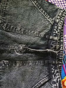 Acid Wash Cargo Jeans