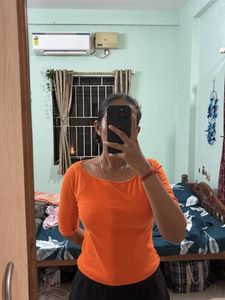 Orange Casual top