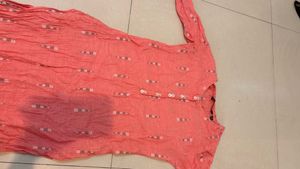 Pink Printed Kurti For Female