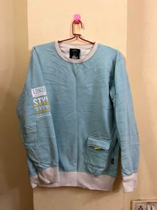 Cool Blue Graphic Sweatshirt