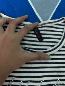 white striped top for women