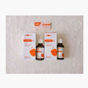 Plum Mandarin &amp; Vitamin C Serum × 3