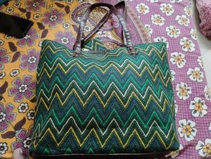 Tote Bag Multicolour With 3 pockets