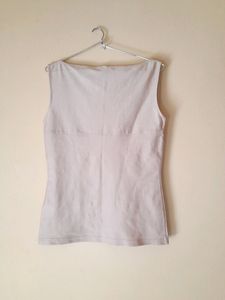 Golden Sleeveless Party Tops