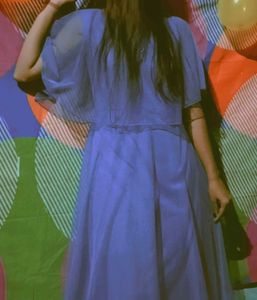 Elegant Blue Maxi Dress