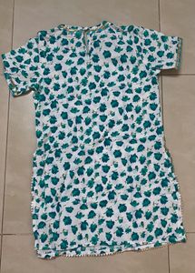 Kids Floral Print Short Kurti Palazzo Set(8-10yrs)