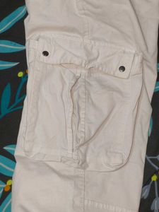 White Cargo Pants