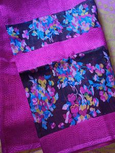 Floral Print Saree