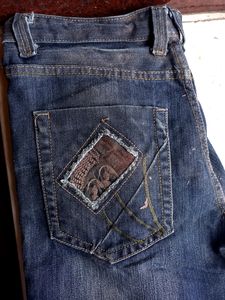 Funky Over Size Jeans For Men, 32 Size,
