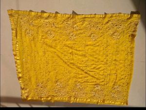 Yellow Duptta Heavy Work