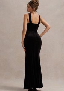 black maxi dress