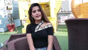 Black Asymetrical Cut Out Top