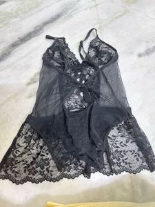 Black Lace Babydoll Lingerie