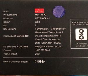 Max Pro X2 Smartwatch