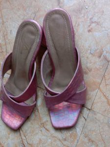 pink women party wear heels