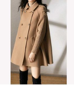 Elegant Beige Double-Breasted Coat