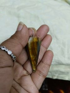 TIGER EYE GEMSTONE CRYSTAL PENDANT