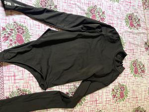 Black Long Sleeve Bodysuit