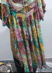 New Unused Padded Anarkali Mumtaz Gown 10m Flare