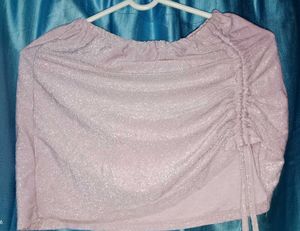 Sparkly Lavender Mini Skirt