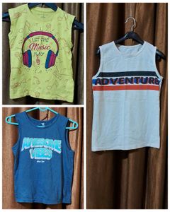 Combo Of 3 Tshirt For 5 To 6 Year Boys