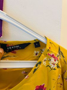 Beautiful Mustard Top In Comfy Soft &amp; Flowy Fabric