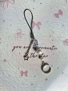 Star &amp; Moon Charm Phone Strap