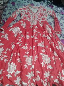 Beautiful Red gown Frock