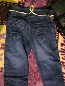 Dark Blue Denim Jeans