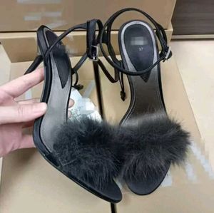 ZARA Fur Detail Heels