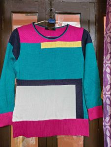 Color Block Knit Sweater