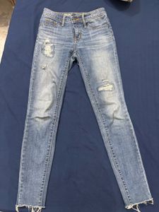 Distressed Denim Jeans