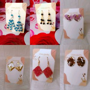 6 Pair Earings Set So Beautiful And Handmade