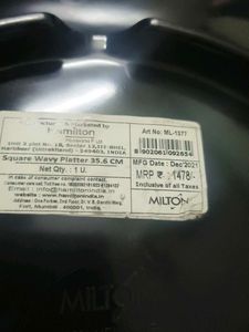 Milton Square Serving Plate