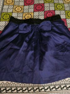 Navy Blue Bow Skirt