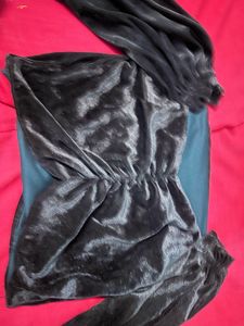 Black Velvet Corset Top