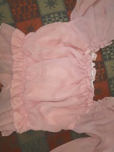 Pink Ruffle Top