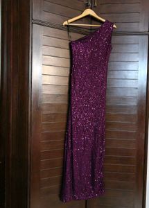 KAZO Brand One Shoulder Maxi Dress With Slit
