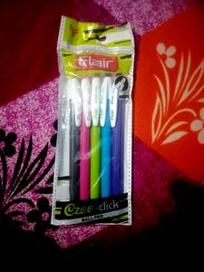 FLAIR EZEE CLICK BALL BLUE PENS