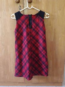ZARA Plaid Red Babydoll Dress