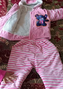 Pink Bear Outfit - Baby